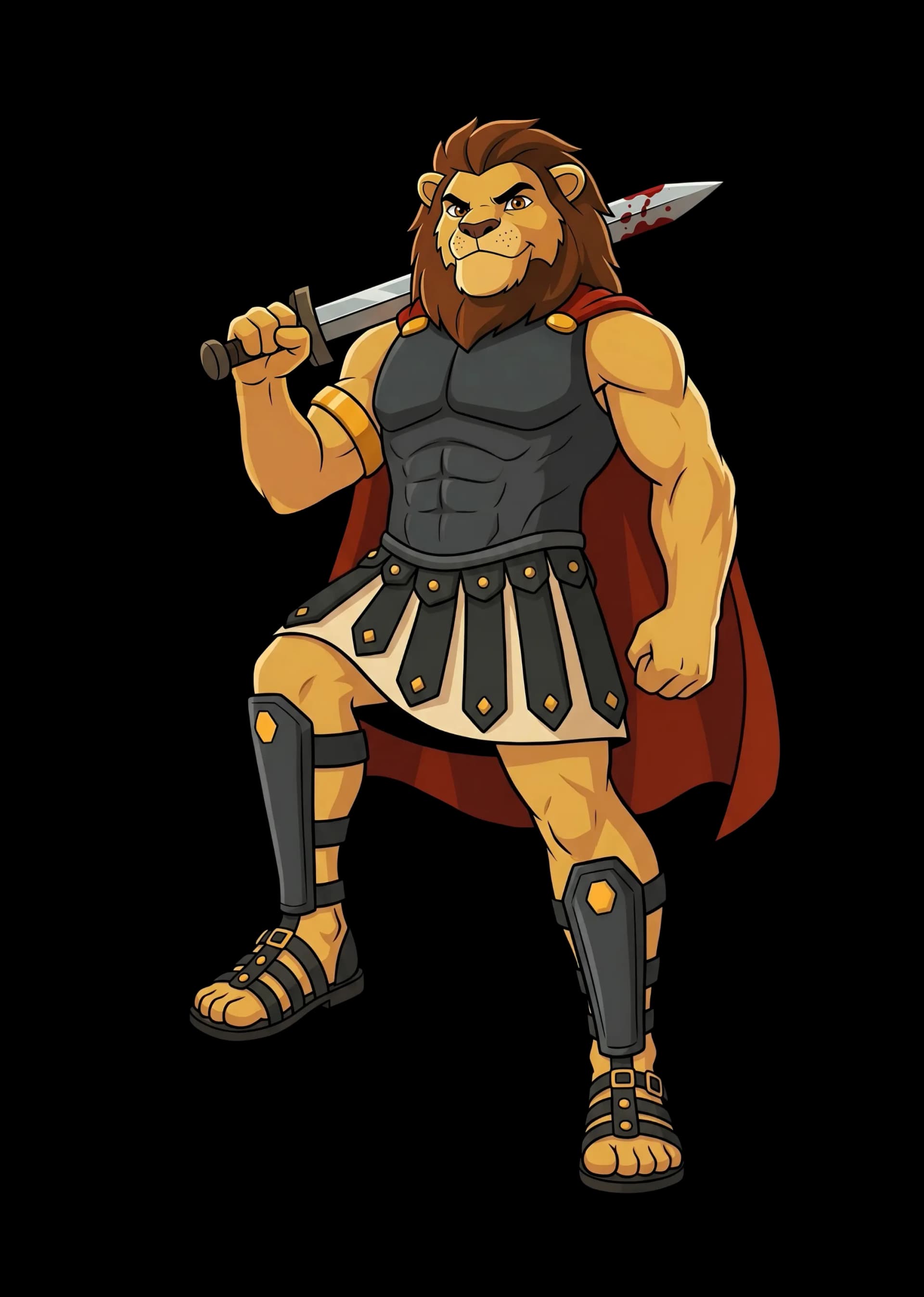 Raid Arena Lion Mascot